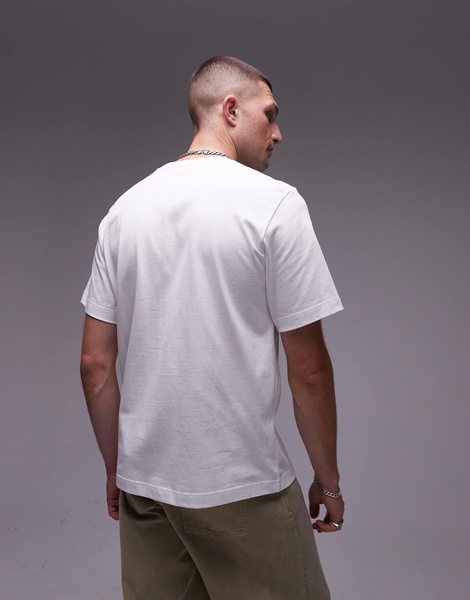 ARKET midweight jersey t-shirt in white
