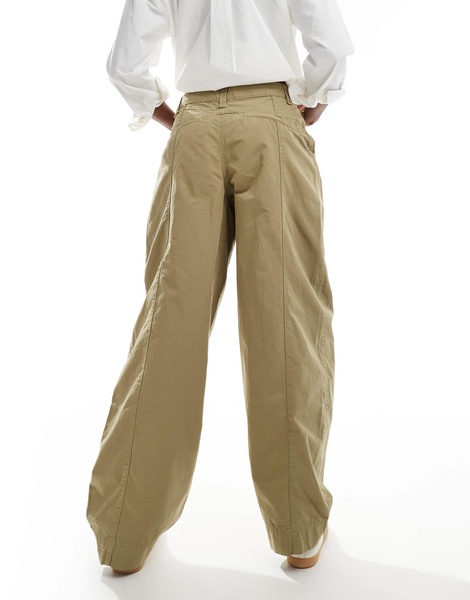 Bershka carpenter pants in light khaki