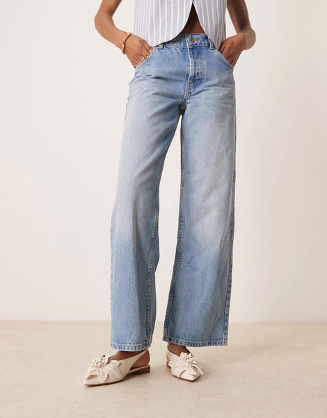 ASOS DESIGN Livia point-toe flower slingback ballets in off-white