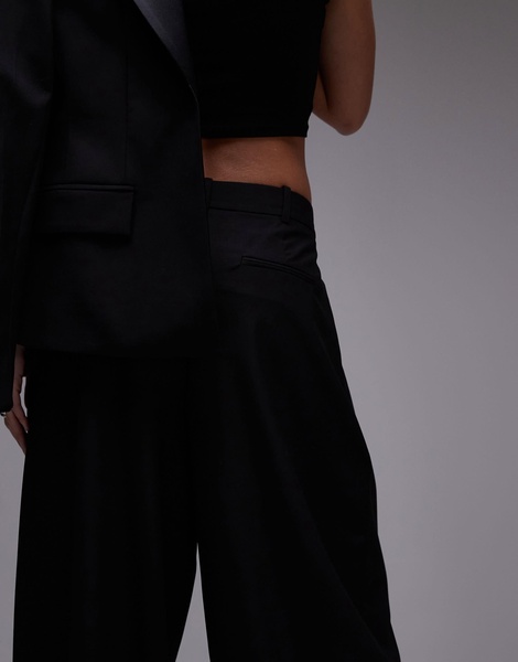 Mango relaxed suit pants in black - part of a set