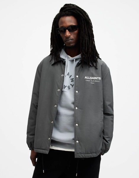 AllSaints Underground coach jacket in blue