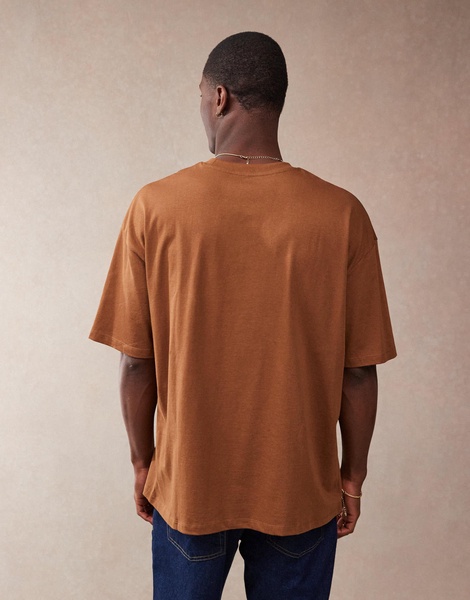 ASOS DESIGN essential oversized t-shirt in brown