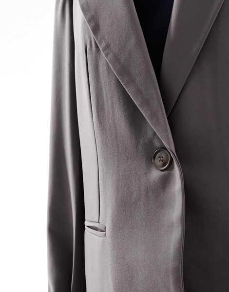 ASOS DESIGN tailored relaxed blazer in slate gray