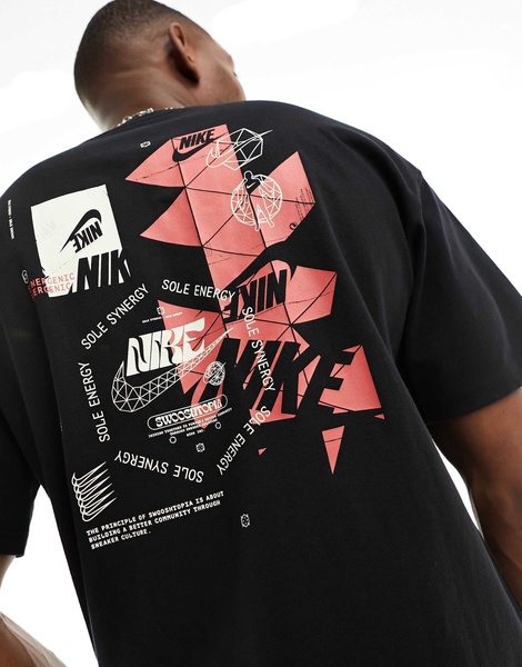 Nike M90 T-shirt in black