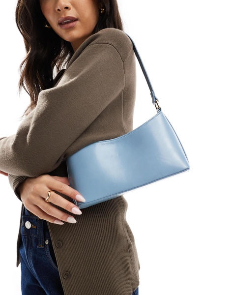 ASOS DESIGN 90s shoulder bag in blue