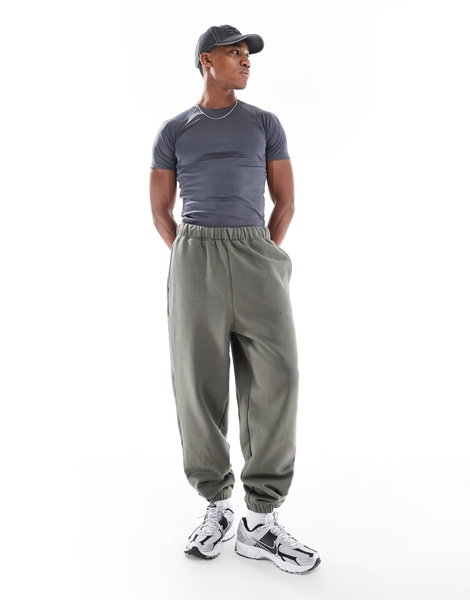 Bershka slim fit t-shirt in gray