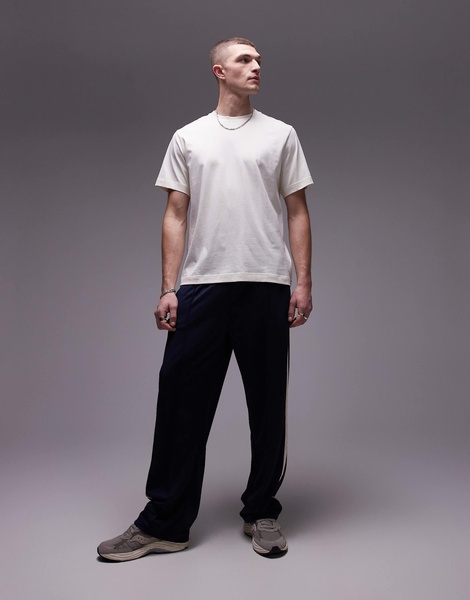 ARKET heavy weight jersey t-shirt in off white