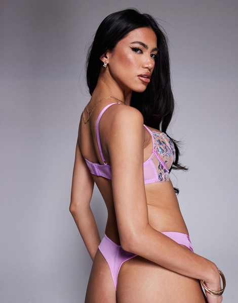Ann Summers Euphoric non padded balcony bra in pale pink