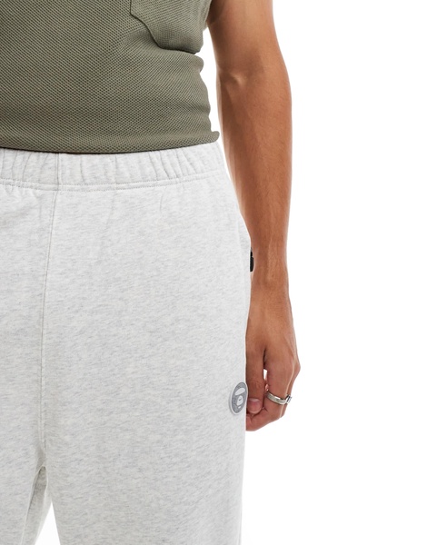 Aape By A Bathing Ape logo tapered sweatpants in heather gray