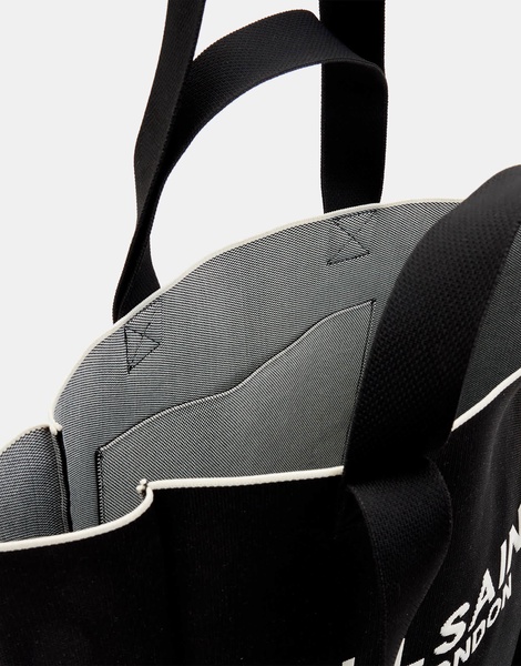 AllSaints Izzy medium knit tote bag in black