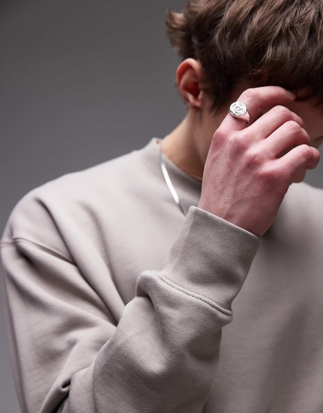ARKET relaxed terry sweatshirt in beige