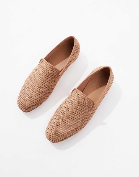 ASOS DESIGN loafers in natural weave