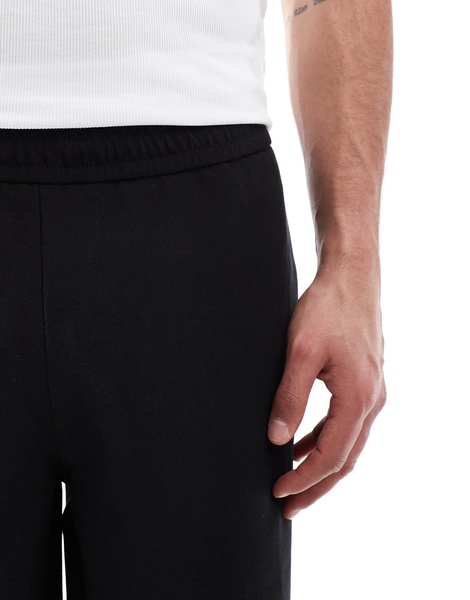 Bershka premium shorts in black - part of a set