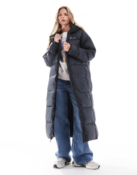 Columbia Puffect II long line puffer coat in black