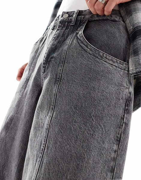 ASOS DESIGN baggy jeans in gray