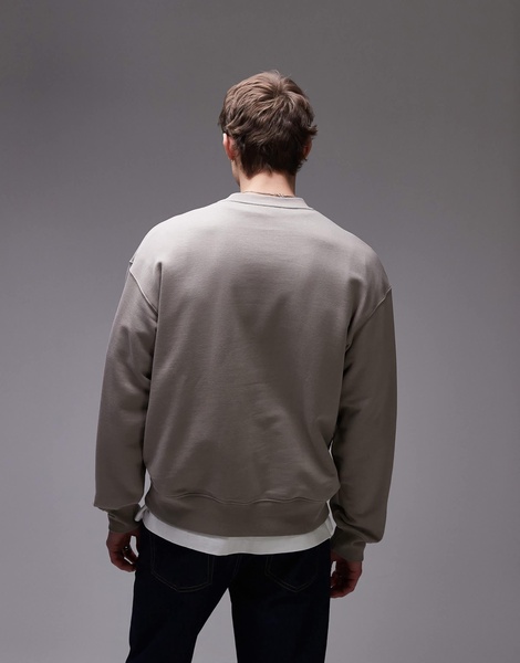ARKET relaxed terry sweatshirt in beige