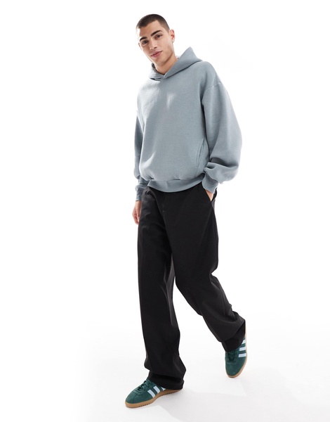 Bershka boxy hoodie in light blue