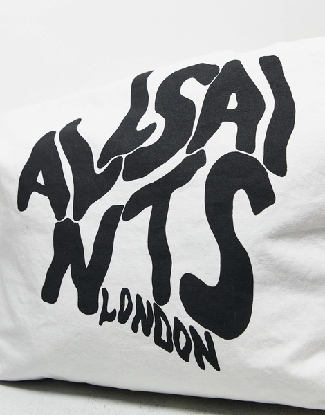 AllSaints Orlando logo tote bag in white