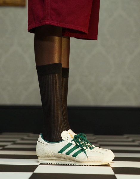 adidas Originals SL 72 OG sneakers in white and green