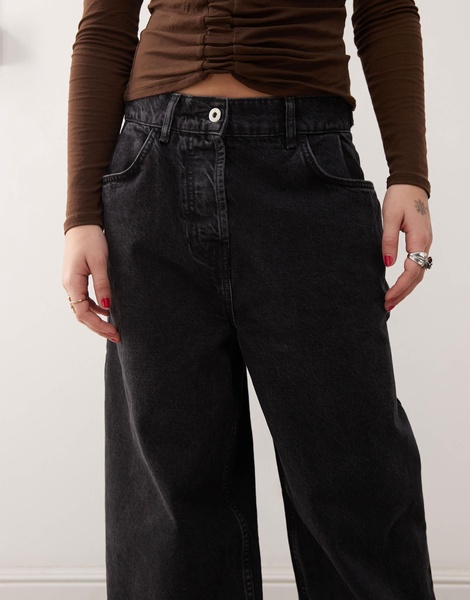 COLLUSION X007 XL baggy jeans in washed black