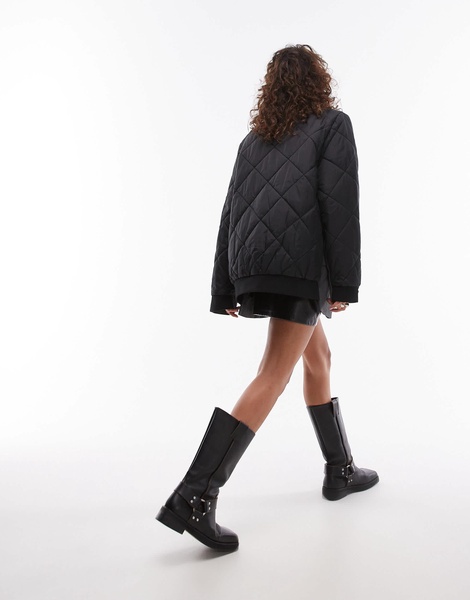 Topshop blazer bomber deconstructed hybrid jacket in multi