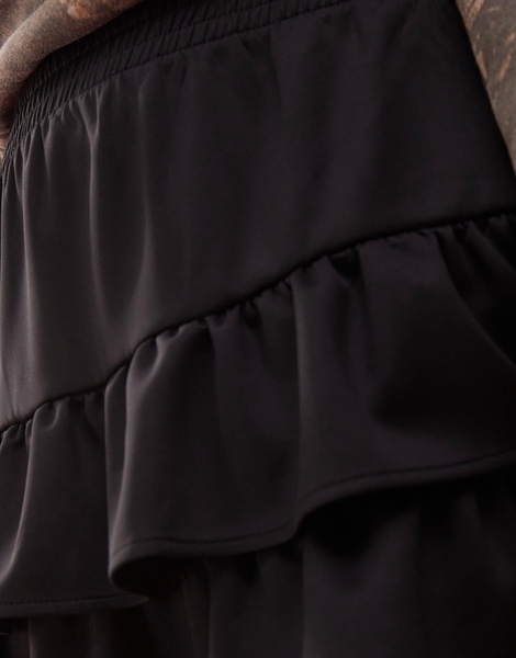 COLLUSION mini flippy skirt with asymmetric detail