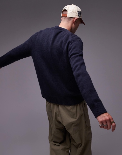 ARKET wool blend oversized sweater in blue