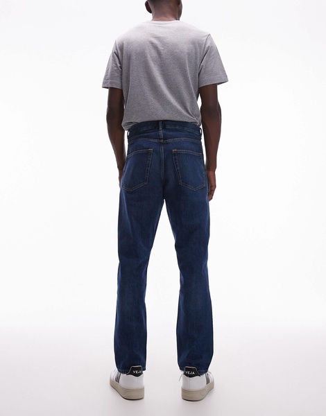 ARKET Coast relaxed tapered jeans in dark wash blue