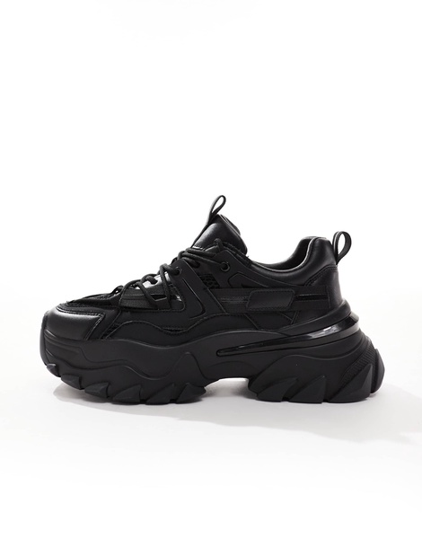ASOS DESIGN chunky sneakers in black