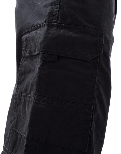 ADPT loose fit cargo pants in black