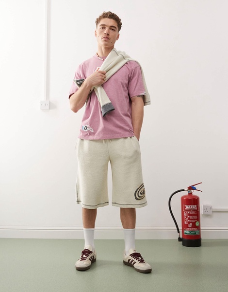Aape By A Bathing Ape skater print t-shirt in pink