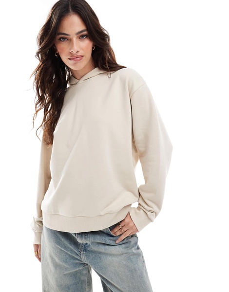 Stradivarius hoodie in beige
