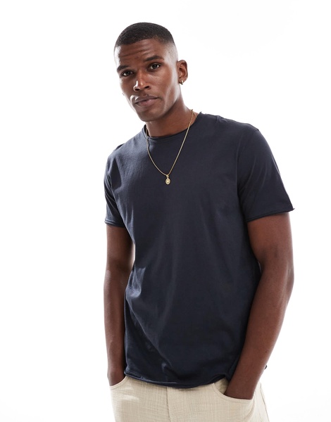Brave Soul short sleeve T-shirt in navy