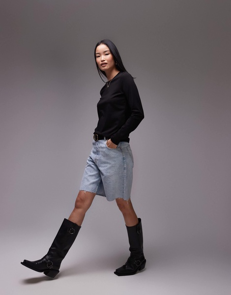 ARKET long sleeve t-shirt in black