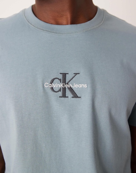 Calvin Klein Jeans monologo t-shirt in gray