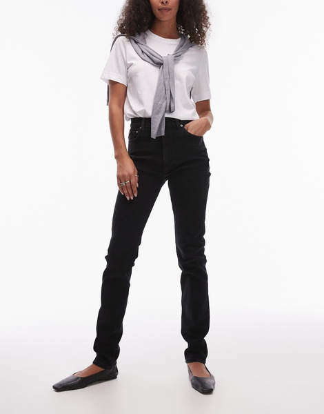 ARKET Azalea high rise stretch skinny leg jeans in black