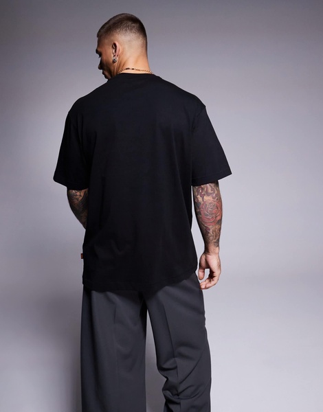 BOSS Orange Te_Barragan x-ray snake logo print T-shirt relaxed fit in black