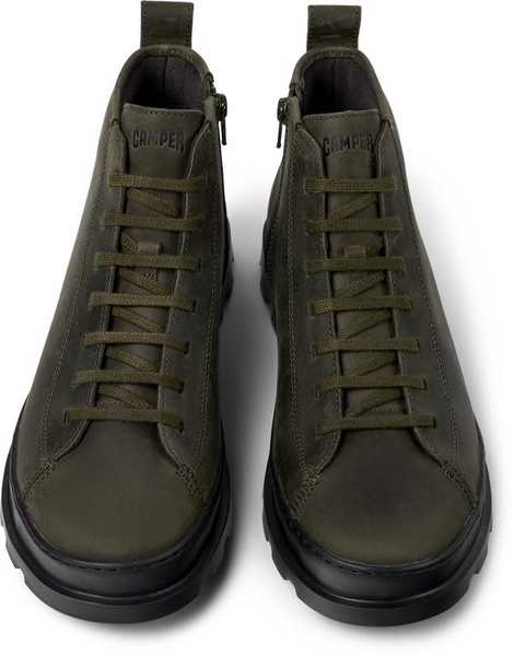 Dark green ankle boot for men
