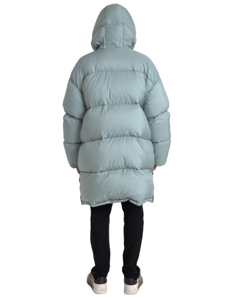 Quilted Hooded Puffer Jacket Blue