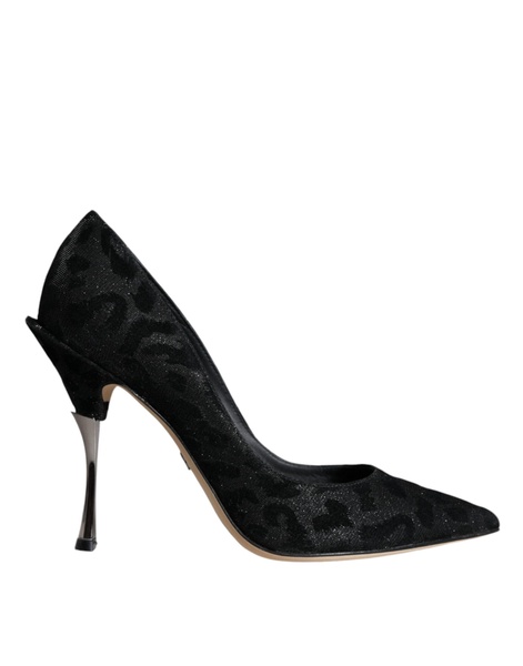 Leopard Lurex High Heel Pumps