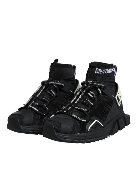Black HighTop Sock Sneakers Sorrento Model