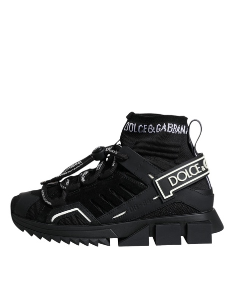 Black HighTop Sock Sneakers Sorrento Model
