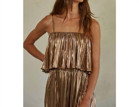 the livia top in bronze