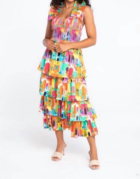 frida dress in multi