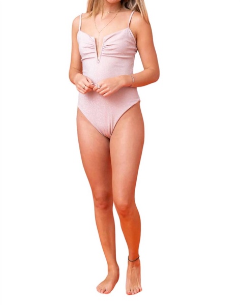 tilly one-piece swimsuit in baby pink
