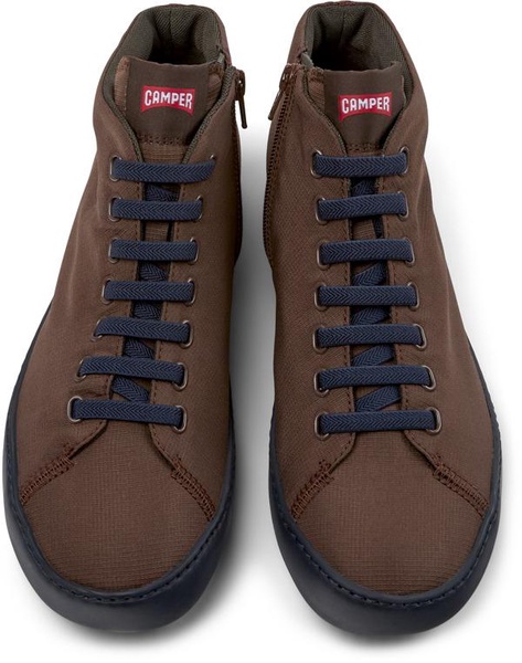 Brown Recycled PET Sneaker Boots for Men.