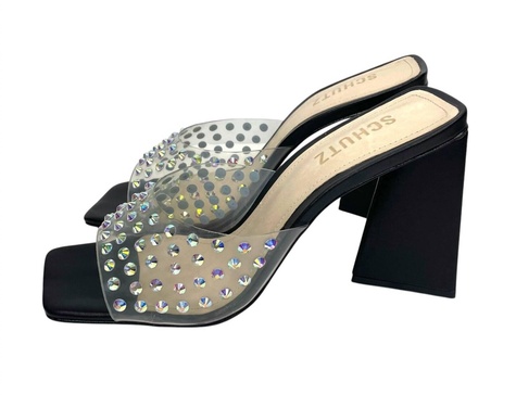 women's lizah block heels in black
