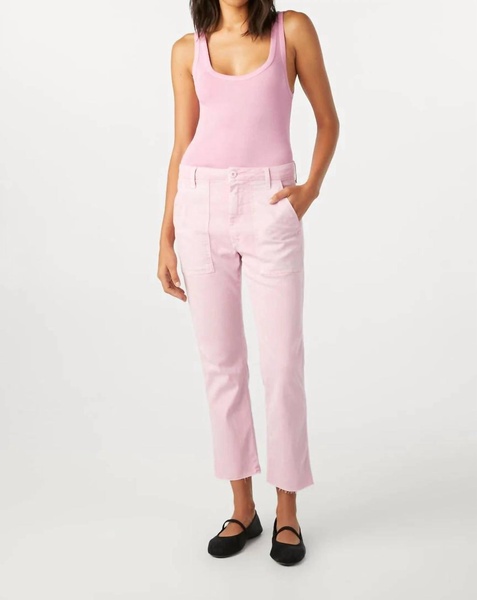 easy army trouser in light peony