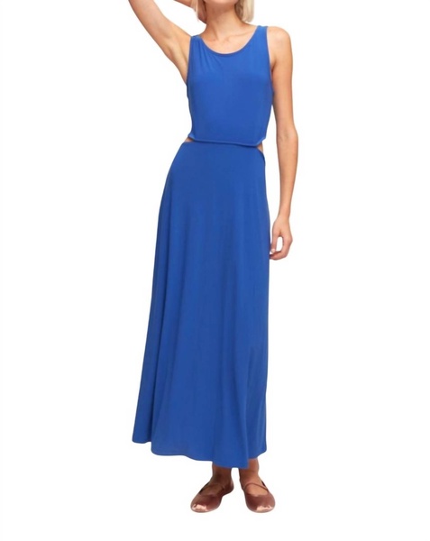 ariane sleeveless dress in azul