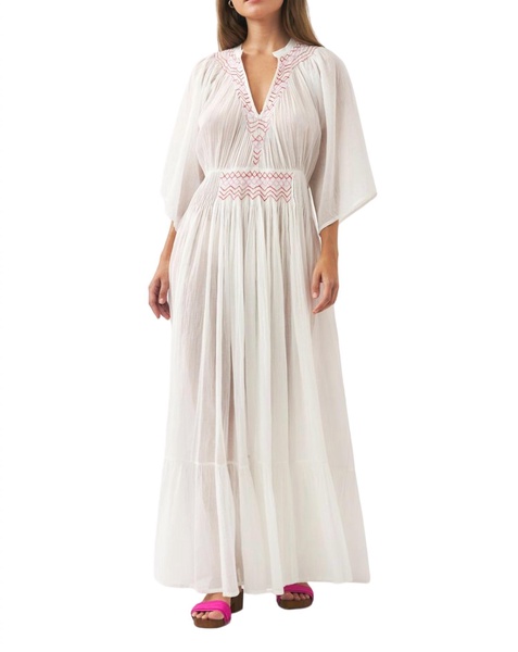 ayo long dress in cream